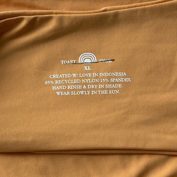 New! Free People x Toast Signature One-Shoulder Bikini top 19815 - Picture 6 of 7